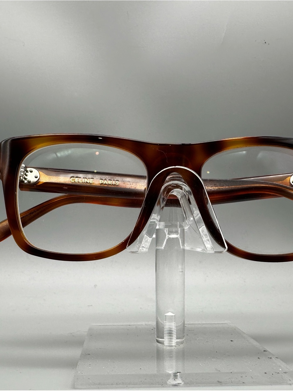 Celine CL5018IN 053 Dark Havana Tortoise Shell Square Eyeglass Frames 51-19-145